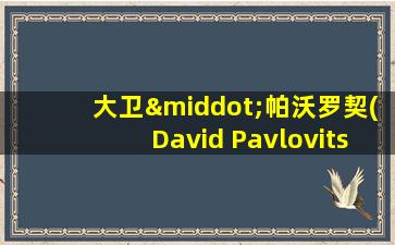 大卫·帕沃罗契(David Pavlovits)